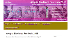 Desktop Screenshot of biodanza-festival.de