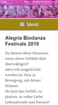 Mobile Screenshot of biodanza-festival.de