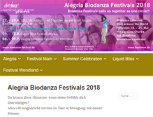 Tablet Screenshot of biodanza-festival.de